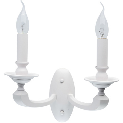 Biały, dwuramienny kinkiet  MW-LIGHT Neoclassic 700021502