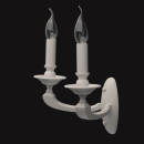 Biały, dwuramienny kinkiet  MW-LIGHT Neoclassic 700021502