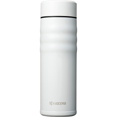 Biały kubek termiczny 500 ml z wewnętrzną powłoką ceramiczną Kyocera Twist Top MB-17SWH
