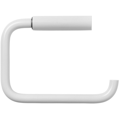 Biały uchwyt na rolkę papieru toaletowego Blomus Modo stal pokryta tytanem B66267