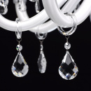Biały żyrandol wiszący do salonu MW-LIGHT Elegance 483011208