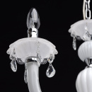 Biały żyrandol wiszący do salonu MW-LIGHT Elegance 483011208