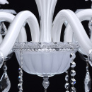 Biały żyrandol wiszący do salonu MW-LIGHT Elegance 483011208