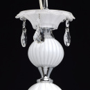 Biały żyrandol wiszący do salonu MW-LIGHT Elegance 483011208