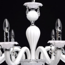 Biały żyrandol wiszący do salonu MW-LIGHT Elegance 483011208