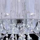 Biały żyrandol wiszący z kryształowym zdobieniem Federica MW-LIGHT 379017805