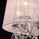 Biały żyrandol wiszący z kryształowym zdobieniem Federica MW-LIGHT 379017805