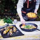 Blacha na grilla perforowana 44x32 cm ze stali węglowej BK Black Steel BBQ CC002837-001