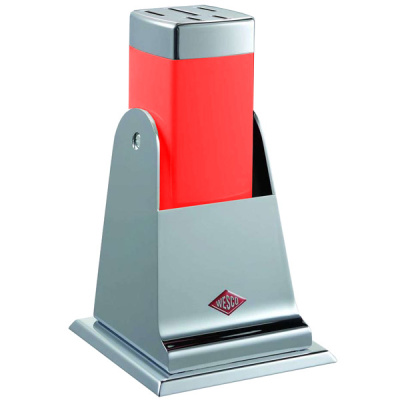 Blok na noże kuchenne Wesco czerwony W-322601-02