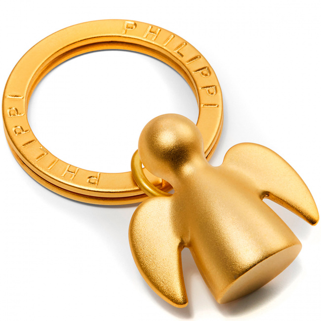 złoty anioł brelok do kluczy