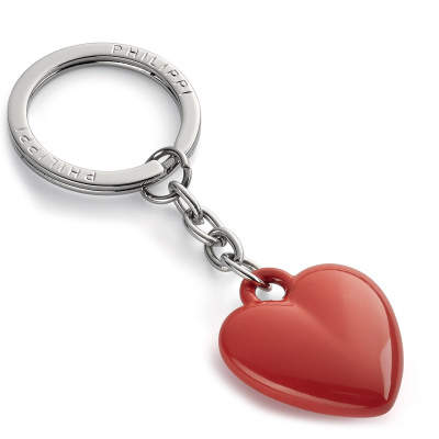 Brelok serce do kluczy Coeur Philippi czerwona pomarańcza P273067