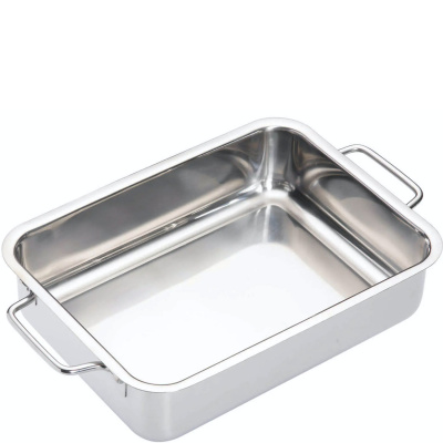 Brytfanna mała stalowa ze składanymi uchwytami 27x20 cm Kitchen Craft KCMCROAST27