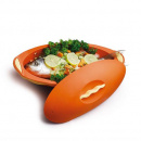 Brytfanna silikonowa owalna Silicone Zone pomarańczowa SZ-10476-AF