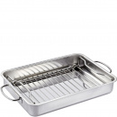 Brytfanna stalowa z rusztem 34x24 cm KU-1066632834