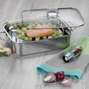 Brytfanna z wkładem do gotowania na parze i szklaną pokrywą IVO Kela KE-12400