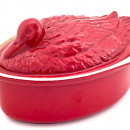 Brytfanna żeliwna emaliowana Kaczka Chasseur wiśniowa mała 3703-03