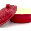 Brytfanna żeliwna emaliowana Kaczka Chasseur wiśniowa mała 3703-03