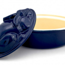 Brytfanna żeliwna emaliowana Królik Chasseur kobaltowa mała 3701-09