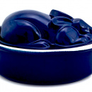 Brytfanna żeliwna emaliowana Królik Chasseur kobaltowa mała 3701-09