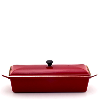 Brytfanna żeliwna emaliowana z pokrywką Chasseur 1,2L wiśniowa 3832-03