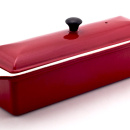 Brytfanna żeliwna emaliowana z pokrywką Chasseur 1,2L wiśniowa 3832-03