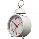 Budzik analogowy retro Single Bell Nextime biały 5213 WI