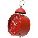 Budzik analogowy retro Single Bell Nextime czerwony 5213 RO