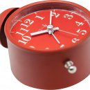 Budzik analogowy retro Single Bell Nextime czerwony 5213 RO