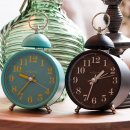 Budzik analogowy retro Single Bell Nextime turkusowy 5213 TQ