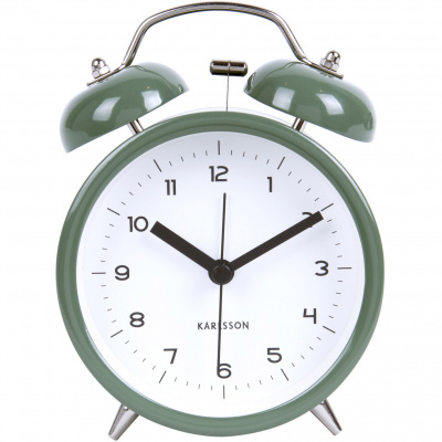 Budzik Classic Bell Karlsson zielony KA5661GR