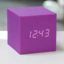 Budzik Gravity Cube Click Clock Gingko fioletowy GK18PE