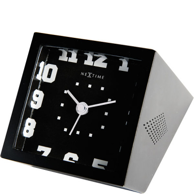 Budzik Nextime Be Square czarny 5171 ZW