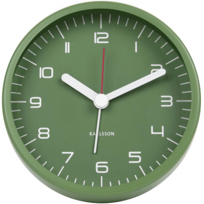 Budzik Rounded Numbers Karlsson zielony KA5647GR