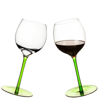 Bujające kieliszki do wina Sagaform zielone SF-5016231