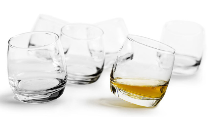 Bujające się szklanki do whiskey Sagaform Bar 6 sztuk