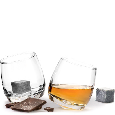 Bujające szklanki do whiskey z kamieniami chłodzącymi - zestaw prezentowy SF-5003399