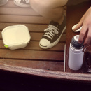 Butelka na wodę stalowa Black Blum biała BAM-WB-S002