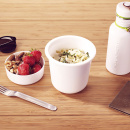 Butelka na wodę stalowa Black Blum biała BAM-WB-S002