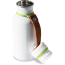 Butelka na wodę stalowa Black Blum biała BAM-WB-S002