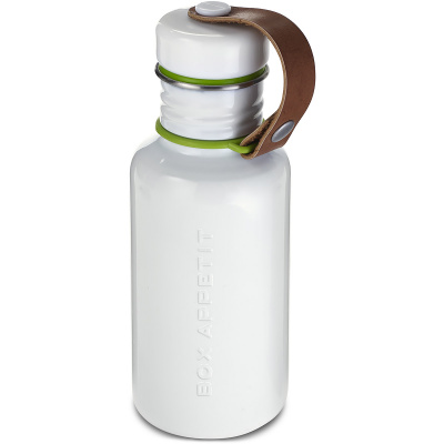 Butelka na wodę stalowa Black Blum biała BAM-WB-S002