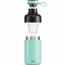 Butelka na wodę termiczna 0,3 Litra To Go Lekue turkusowa 0302535Z07M033