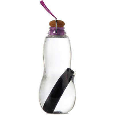 Butelka na wodę z filtrem węglowym Eau Good Black Blum fioletowa EG003