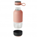Butelka szklana na wodę 0,6 Litra To Go Lekue różowa 0302018R06M017