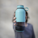 Butelka szklana na wodę 0,6 Litra To Go Lekue turkusowa 0302018Z07M017