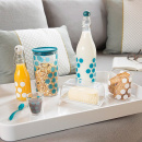 Butelka z korkiem retro Zak! Designs kropki fuksja 0896-170