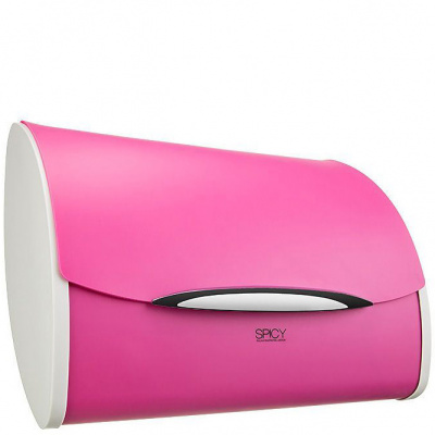 Chlebak Panis z silikonową pokrywą Legnoart różowy BB-1P