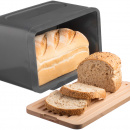 Chlebak z deską do krojenia Hudson Typhoon szary 1400.100