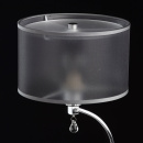 Chromowana lampka stołowa z czarnym kloszem MW-LIGHT Modern 379039401