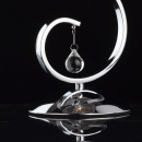 Chromowana lampka stołowa z czarnym kloszem MW-LIGHT Modern 379039401