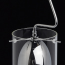 Chromowana lampka wisząca LED w szklanej obudowie MW-Light Techno 632013901